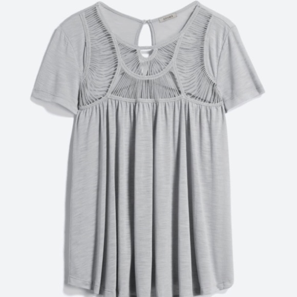 Anama Archibaldo Lattice Detail Knit Top - Picture 1 of 2